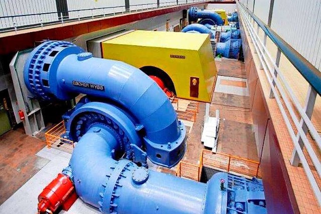 Die Maschinenkaverne im Pumpspeicherkraftwerk Wehr  | Foto: Schluchseewerk