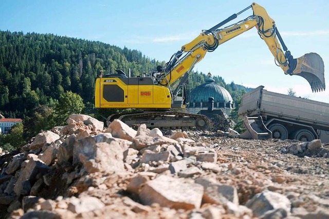 Die Baustelle gleicht gerade einem Gerllfeld.   | Foto: Susanne Gilg / Stadt St. Blasien