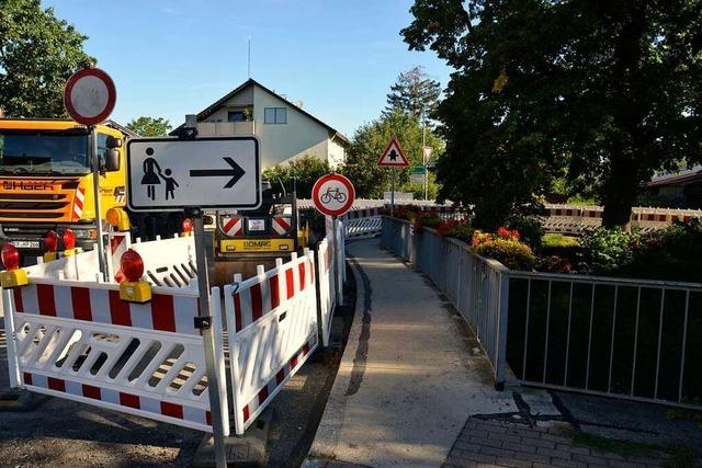 Baustelle in Kirchhofen macht den Weg in Richtung Staufen schwierig