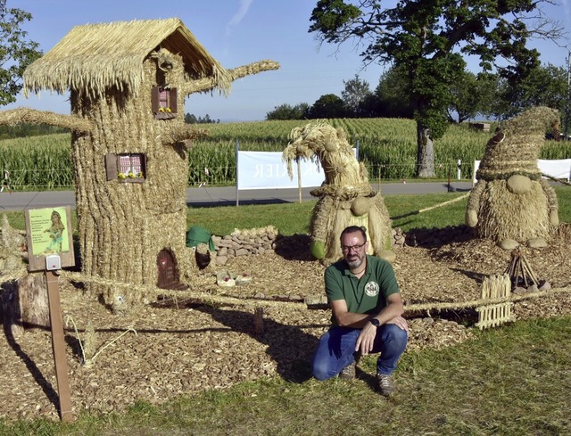 Das Foto zeigt die groflchige Wichte... mit Zunftmeister Martin Hagenbucher.   | Foto: Stefan Pichler