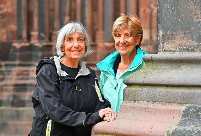 Barbara Cameron (links) und Libby Broady bei ihrem Freiburg-Besuch Ende August   | Foto: Michael Bamberger