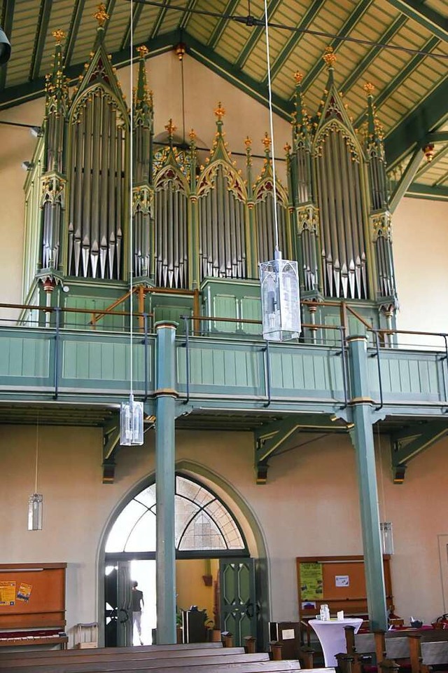 Die Orgel wurde 1884 von Friedrich Wei...ist noch heute in Wagenstadt zu hren.  | Foto: Benedikt Sommer