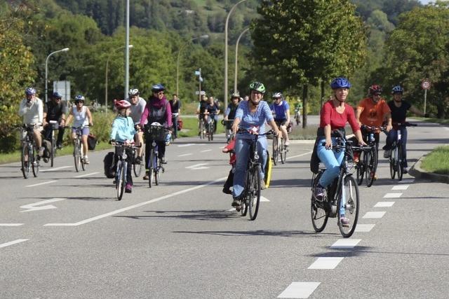 10 von 62 Kilometer Strecke des Slow-up in Grenzach-Wyhlen