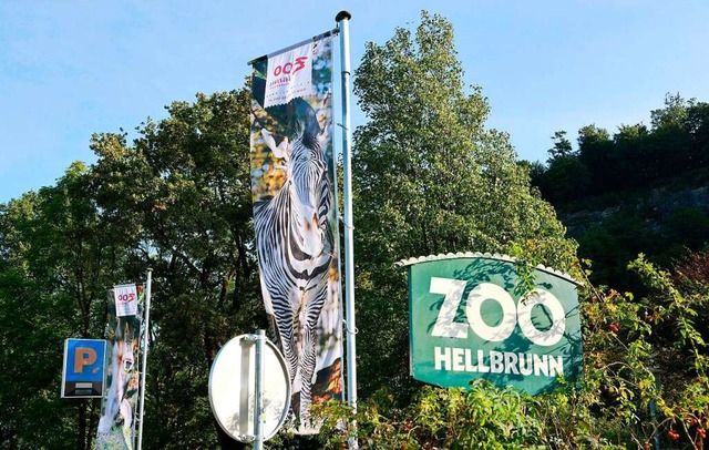 Der Eingang des Zoos in Salzburg  | Foto: Franz Neumayr (dpa)