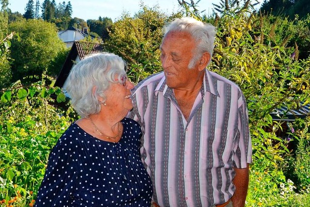 Knnen auch nach 60 Jahren Ehe nicht d...nd Ingenuino Jochen aus Friedenweiler.  | Foto: Sonja Niederer