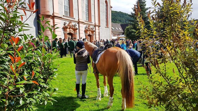 Traditionell spielen Pferde eine groe Rolle beim Landelinsfest.  | Foto: Stadt Ettenheim