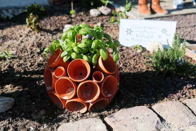 Der interkulturelle Garten Lahr wnsch...nsegel und Materialien fr den Garten.  | Foto: Christoph Breithaupt