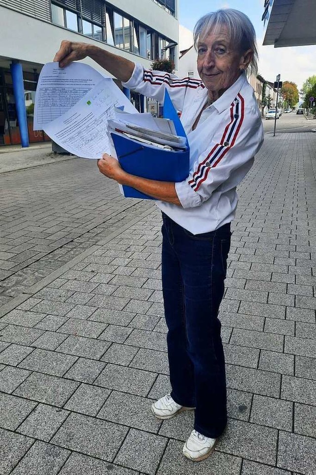 Hannelore Nu hofft auf weitere Unters...ng des Kreiskrankenhauses Rheinfelden.  | Foto: Erika Bader