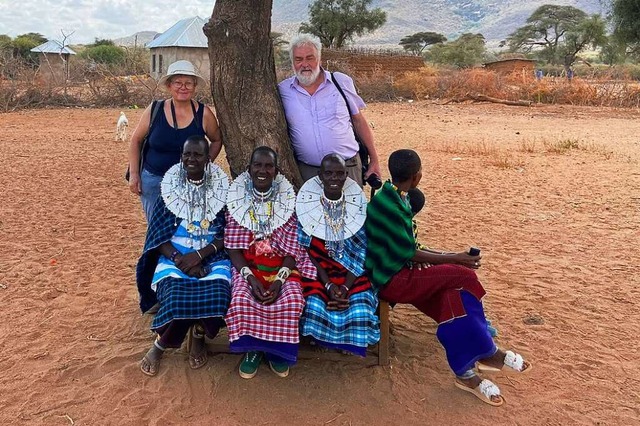 Friedlinde und Richard Bhler bei ihrem Besuch in Kenia  | Foto: Friedlinde Bhler