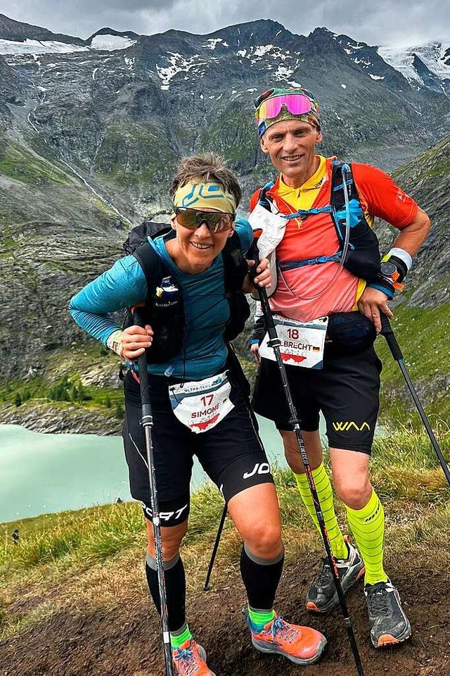 Simone Ladenberger und Albrecht Pflger beim Groglockner-Lauf  | Foto: privat