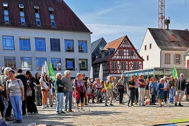 Klimaprotest in Offenburg zeigt sich deutlich gealtert