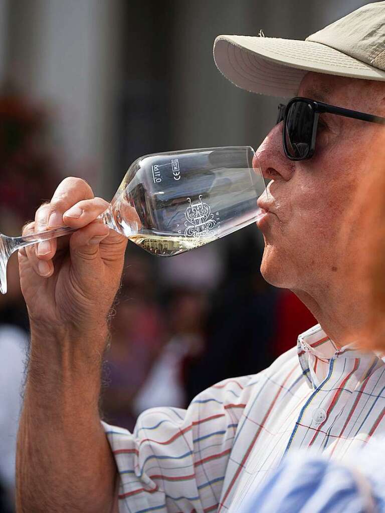 Brauchtum und Trachten stellten die Trachtengruppen aus ganz Sdbaden beim traditionellen Umzug im Rahmen des Auggener Winzerfestes vor.