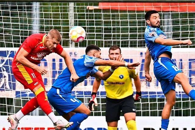 Auf das zweite Gegentor findet der FC Denzlingen keine Antwort