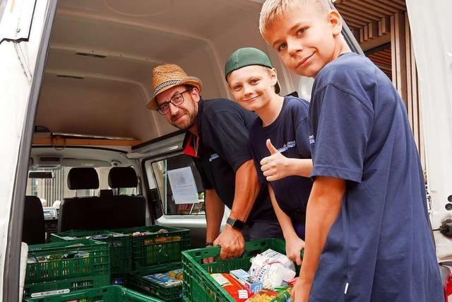 Beim Dosentag im Hochschwarzwald fllen sich 300 Kisten mit Essen