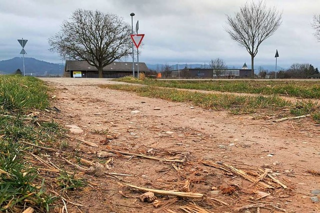 Feldweg und Ackerstreifen im Norden der Stadt sollen zur Umgehungsstrae werden.  | Foto: Simone Hhl