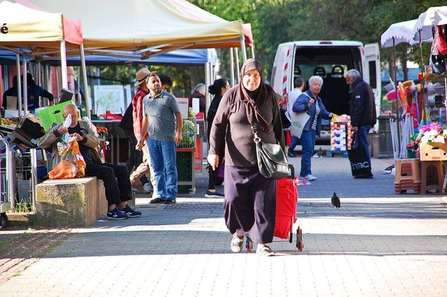 Lebensmittel gibt es in Elsau nur auf dem Wochenmarkt zu kaufen.  | Foto: Brbel Nckles