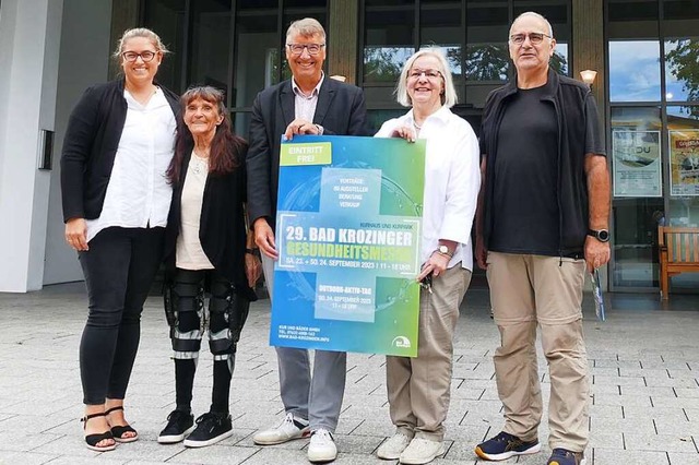 Fr mehr Gesundheit in der Kurstadt (v...ubsamen, Ina Fuchs, Andreas Matzarakis  | Foto: Frank Schoch