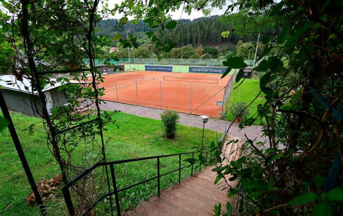 Zankapfel: Tennisplätze der Uni auf Areal der Stadt.  | Foto: Ingo Schneider