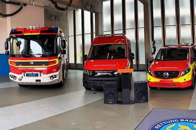 Basels Berufsfeuerwehr nimmt die ersten E-Fahrzeuge in Betrieb