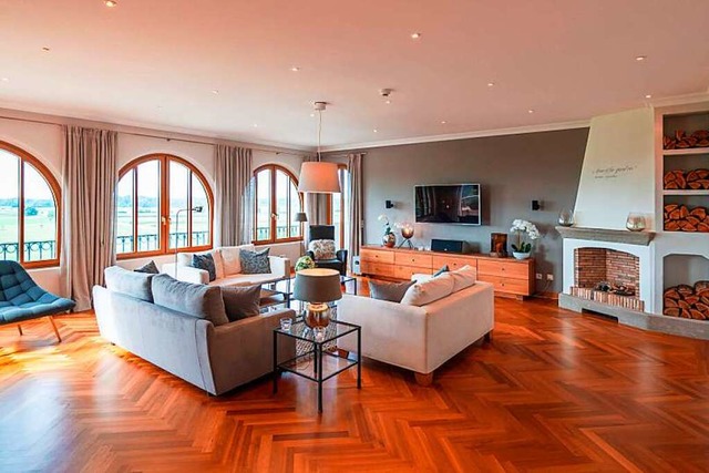 Das Wohnzimmer der Bella-Vista-Suite i...biliar und ein wunderschnes Panorama.  | Foto: Europa-Park