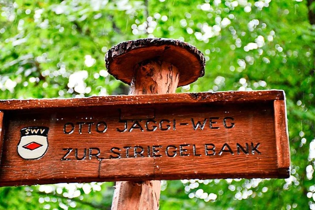 Am frisch sanierten Otto-Jggi-Weg steht nun auch ein Schild.  | Foto: Heinz und Monika Vollmar