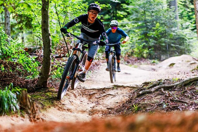 Der Mountainbike-Trail &#8222;Baden to...iburg gilt als Vorbild im ganzen Land.  | Foto: Philipp von Ditfurth (dpa)