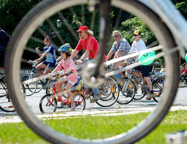 In Haslach findet eine Fahrraddemo statt.  | Foto: Wolfgang Kumm