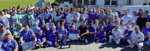 Kostensteigerungen und mangelnder Ausg...kmitarbeitende einer Protestaktion an.  | Foto: BDH