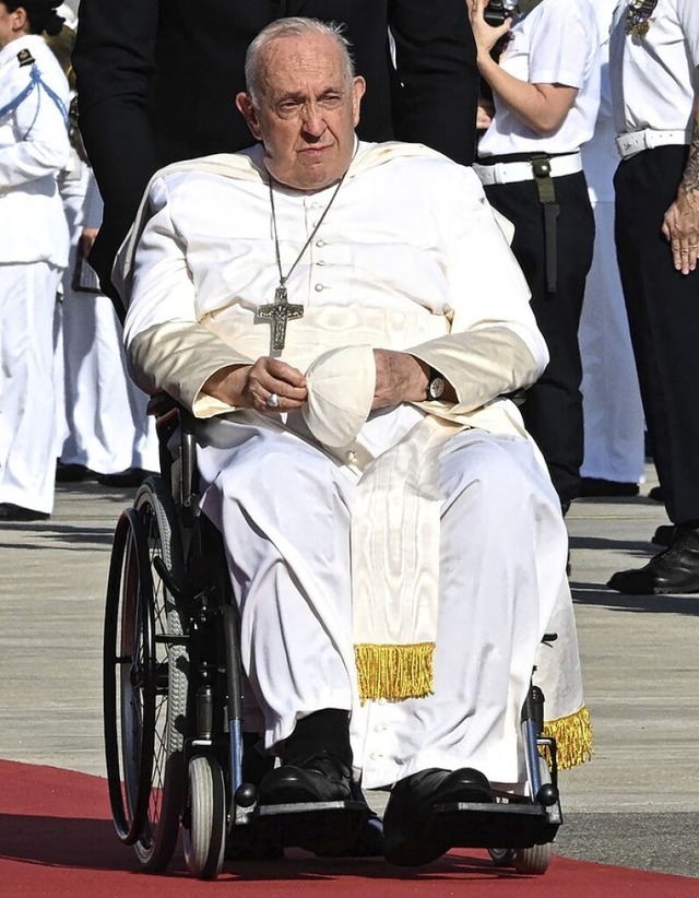 Papst Franziskus in Marseille  | Foto: ANDREAS SOLARO