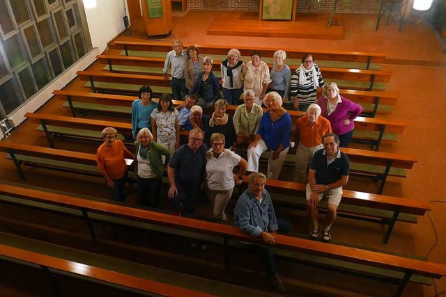 Die Sngerinnen und Snger des Sulzer Kirchenchores im Jubilumsjahr  | Foto: Ulrike Strter