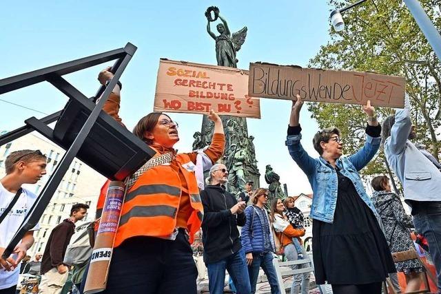 Auch in Freiburg gab es etwas Demo für bessere Schulen