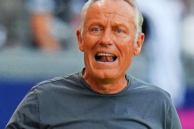 SC-Freiburg-Trainer Streich ber das Spiel in Frankfurt: 