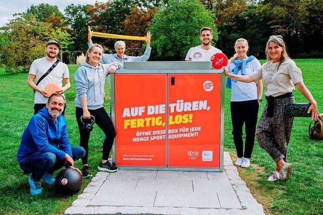 Mehr Bewegung mit der neuen Sportbox im Grüttpark in Lörrach
