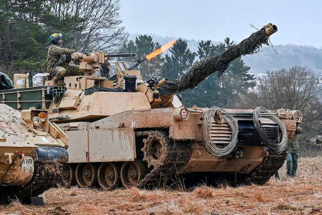 Kampfpanzer M1 Abrams (Archivbild)  | Foto: Armin Weigel (dpa)