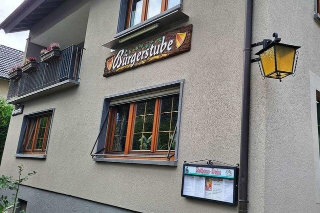 Das Gasthaus Bürgerstube in Kippenheim schließt