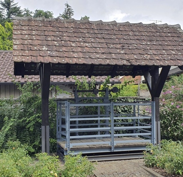 Die Viehwaage in Ettenheimweiler war b... Betrieb. Jetzt wurde sie restauriert.  | Foto: Stadt