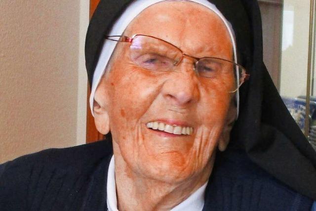 Schwester Clementine ist mit 101 Jahren eine der ältesten Frauen in Münstertal