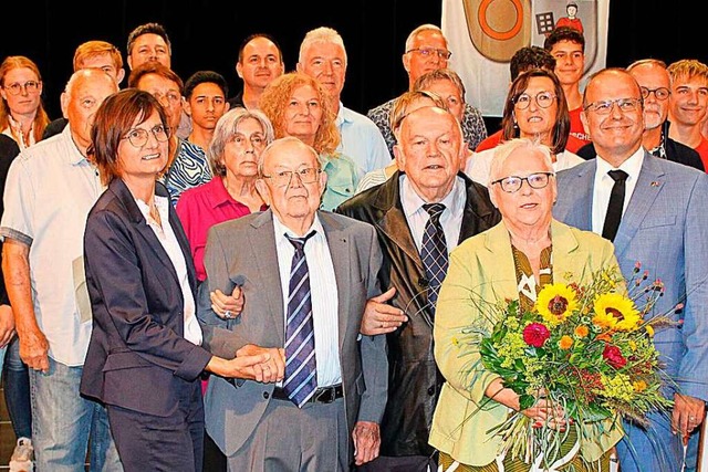 Bei der Brgerehrung in Meienheim wur...ten fr ihre Leistungen ausgezeichnet.  | Foto: Reiner Beschorner