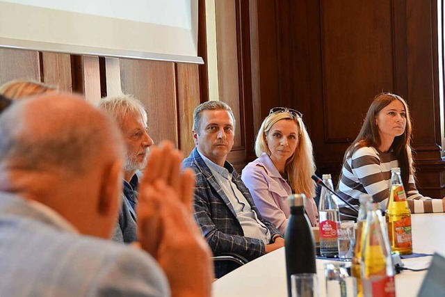 Vertreterinnen und Vertreter der ukrai...ka besuchen in dieser Woche Waldkirch.  | Foto: Felix Lieschke-Salunkhe