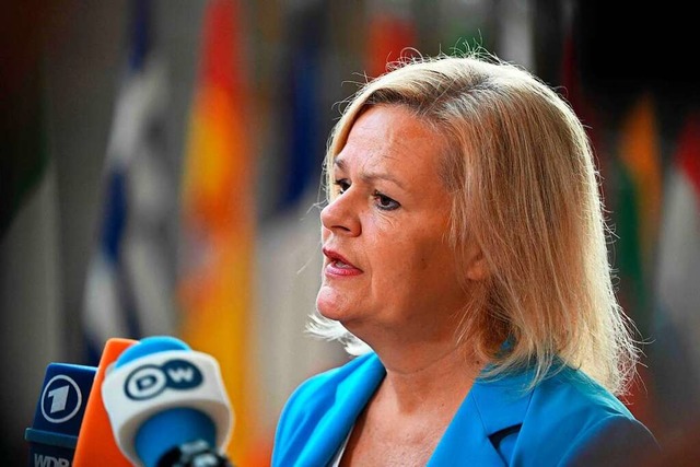 Bundesinnenministerin Nancy Faeser (SPD)  | Foto: JOHN THYS (AFP)