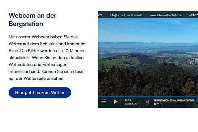 Neue Webcam liefert bessere Bilder von Freiburgs Hausberg