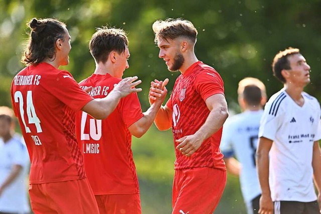 Erfolgsverwhnt in der noch jungen Sai...stag den FC Teningen zum Spitzenspiel.  | Foto: Achim Keller