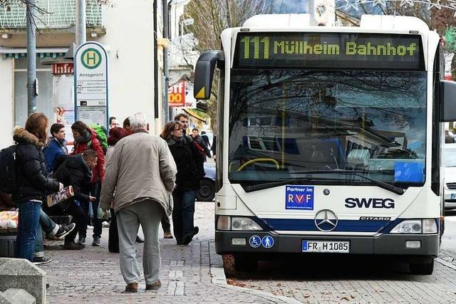 Besserer Takt, aber längeres Warten am Bahnhof: Neue Busverbindungen in Müllheim beschlossen