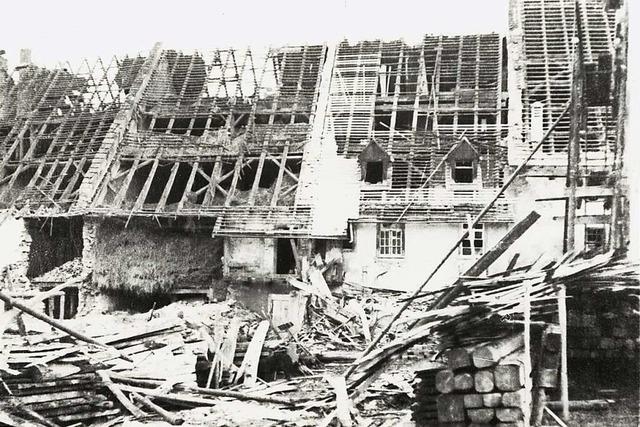 In Lffingen starben 1944 und 1945 sieben Menschen bei Luftangriffen