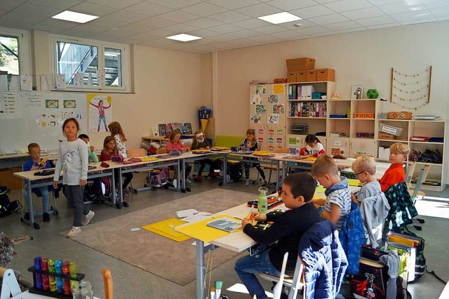Blick in das neue Klassenzimmer der Grundschule in Schliengen-Liel.  | Foto: Silke Hartenstein
