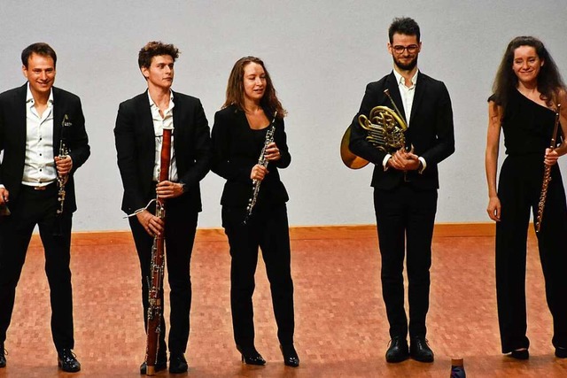 Beim Marschner Festival trat das Basil...u (Horn) und  Helena Macherel (Flte).  | Foto: Thomas Biniossek