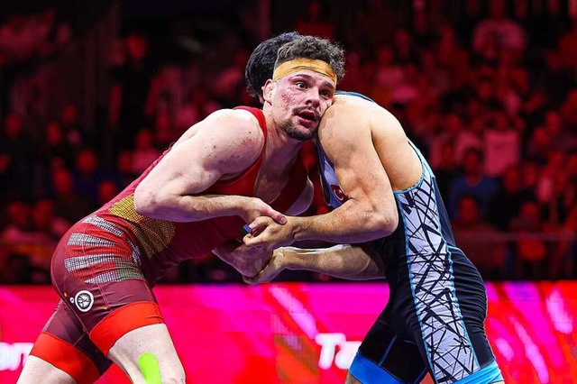 Drehte den Bundesligakampf  in Neuss f...uell zum Sieg: der Ungar Istvan Vancza  | Foto: IMAGO/United World Wrestling / Kadir Caliskan