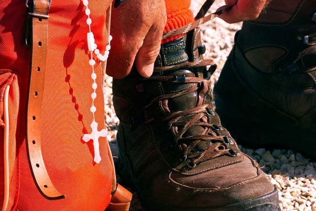 Die Wanderschuhe schnren: Aus Anlass ...on Freiburg nach St. Mrgen gepilgert.  | Foto: Stefan Kiefer