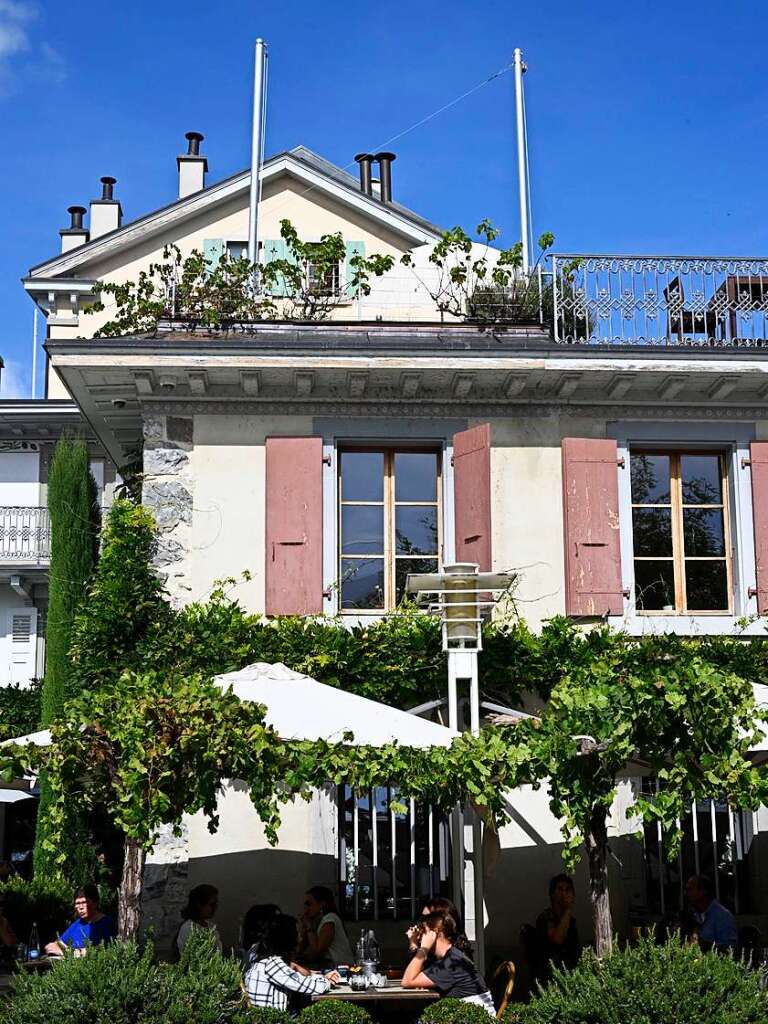 Schne alte Gebude finden sich in der historischen Innenstadt von Vevey und an der Uferpromenade.