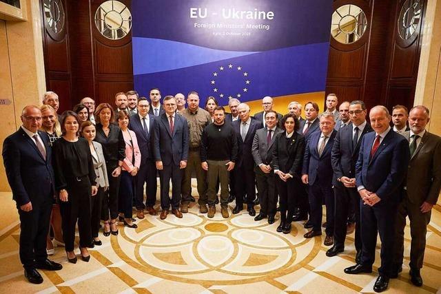 Historische Reise : EU-Auenminister besuchen gemeinsam Kiew